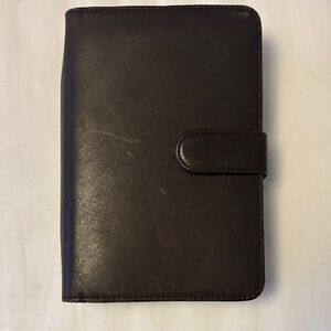 Elegant Black Leather Planner